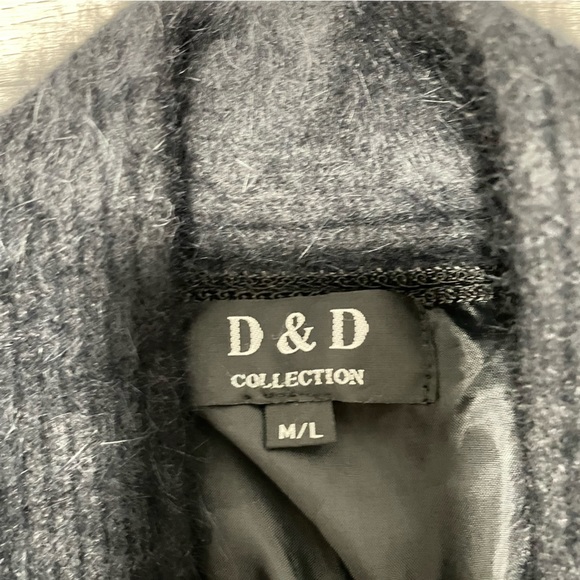 Vintage Angora Rabbit Wool - Beaded Long Sleeve Fuzzy Open Cardigan Jacket - M/L - Picture 11 of 12